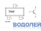 Транзистор MMBT3904 ( 7AW ) / N-P-N 40V / 0.2A / 300 Mhz (SOT-23)